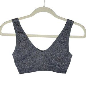 Thirdlove Gray Ribbed Sports Bra, S